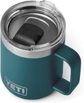 YETI Rambler Mug, Vacuum Insulated Stainless Steel Stackable Mug with Magslider Lid, Agave Teal, 10 oz (296 ml)