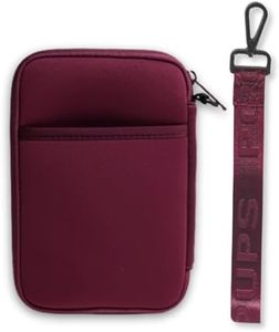 POPUPS Passport Travel Wallet for Women - Large Multiple Document Organizer and Holder with Wristlet (Berry)