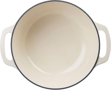 Amazon Basics Enameled Cast Iron Dutch Oven – Round Casserole Pot