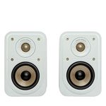 Polk Signature Elite ES10 Surround Loudspeaker - Hi-Res Audio Certified, Dolby Atmos & DTS:X Compatible, 1" Tweeter & 4" Woofer, Power Port Technology for Effortless Bass (Pair, Elegant White-Washed)