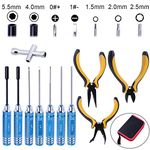 Hobbypark 11 in 1 Professional Multi RC Tools Kits Screwdriver Set Pliers Wrench Repair for RC Car Multirotors Airplane FPV Drone Helicopter Boat