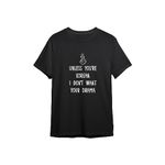 Unless You're Korean I Don't Want Your Drama Kdrama Unisex Printed Regular Fitted Black T shirt for Men & Women(Medium)