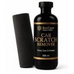 EcoCare Car Scratch Remover Wax Polish for Vehicles | Repair Deep Scratches Swirl Remover and Paint Restorer Kit with Microfiber Cloth Polishing & Waxing Set for SuperCars, Bikes, Ev's & More 300ML