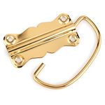 HIGHPOINT Chest Handle Polished Brass Plated 1-Piece with Screws