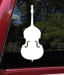 Double Bass Vinyl Decal - Upright Bass Bluegrass Jazz - Die Cut Sticker