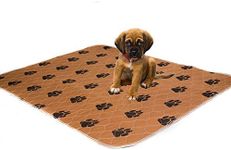 Keai Ozzie Luxury Washable Pet Pee Pad - Advanced Absorbency, Leak-Proof Design, Eco-Friendly & Reusable - Ideal for Potty Training, Whelping, Incontinence - Spacious 70 x 80 cm - Elegant Brown Shade