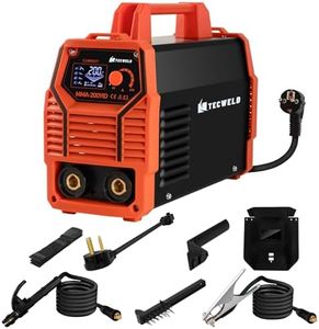 TECWELD 200A Welder, 110V/220V Dual Voltage 2 In 1 ARC/Lift TIG Welding Machine with Synergic Control, IGBT Inverter Stick Welder with Large LED Display, Hot Start, VRD, Arc Force and Anti-Stick