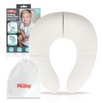 Nuby Portable Foldable Toilet Seat - Easy Potty Training | Anti-Slip | Carry Bag Included | Suitable from 18 Months