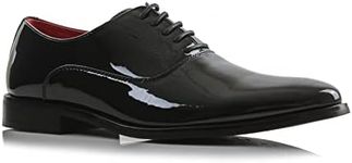 Ferro Aldo George MFA19690 Mens Formal Classic Lace Up Tuxedo Oxford Dress Shoes, in Tuxedo Black, Size 8.5