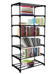 HEGZI Book Shelf, Book Shelf for Home Library, Portable Book Shelf, Unbreakable Material, 7 Layer - Pack of 1