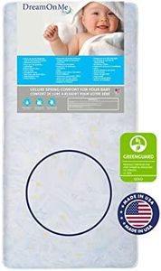 Dream On Me Crib and Toddler, 180 Coil Mattress, Star Bright