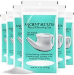 Ancient Secrets Neti Pot Salt - Nasal Cleansing Salt, Non-Iodized Pure Salt for Use with Ancient Secrets Nasal Cleansing Pot, 8 Oz Ea (Pack of 6)