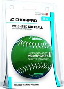 Champro Training Softball, Package (Green, 12-Inch/9-Ounce), KELLY GREEN