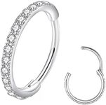 BLESSMYLOVE Clear CZ Silver 20G 8mm