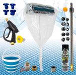 Leak Saver HVAC Guys Complete Mini Split Cleaning Kit | Mini Split Coil Cleaner Kit Includes 360 Degree Mini Split Cleaning Bag, Bucket, Spray Nozzle, Coil Cleaner, Faucet/Hose Adapter