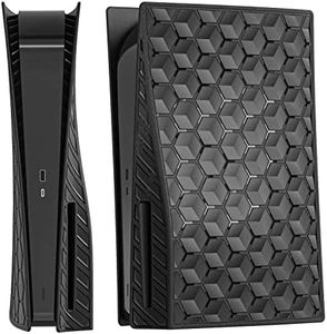 Geekria Console Faceplate Compatible with PS5, Playstation 5 Console Disc Edition, Shell Skin Case ABS Anti-Scratch Dustproof Gaming Console Cover Hard Shockproof Replacement Accessories