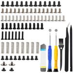 ZHUROUPU 83Pcs Complete Full Set Screws Replacement Kit for Nintendo Switch NS Console and Joycon, with for Philips Tri-Wing Head、Cross Screws、Springs、Tweezers Screws, and Screwdriver Repair Tools