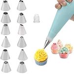 Piping Bag and Tips Cake Decorating Supplies Kit Baking Supplies Cupcake Icing Tips with Pastry Bag for Baking Decorating Cakes, Fondant Icing Nozzles