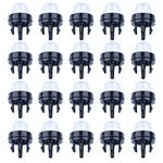 20Pcs Snap in Primer Bulb Fit for Walbro 188-512 188-512-1 Poulan Ryobi Craftsman Homeliter STHIL Zama Echo McCulloch Carburetor ¡