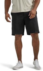 Lee Men's Big-Tall Performance Series Extreme Comfort flat front shorts, Black, 50 US