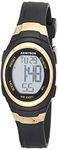 Armitron Sport Women's Digital Chronograph Resin Strap Watch, 45/7034, Black/Gold, 45/7034GBK