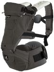 Abiie HUGGS 3-in-1 Baby Carrier with Hip Seat - Front Facing, Hip Hugger, Back Baby Carrier - Healthy Sitting (M) Position, 3 Mos.-Toddler - Buckle Type Closure - Approved by US Safety Standards