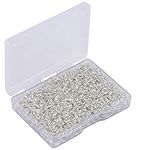 AIEX 1000Pcs 6mm Metal Open Jump Rings, Silver Plated Round Ring Connectors for DIY Jewelry Making Repair Bracelet Necklace