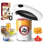 Rechargeable Electric Can Opener, One-Touch Automatic Tin Opener with Smooth Edge Cutting and Lid Remover, 360° Electric Can Openers for Any Size,Easy for Seniors,Arthritic Hands,Pretty Nailed Fingers