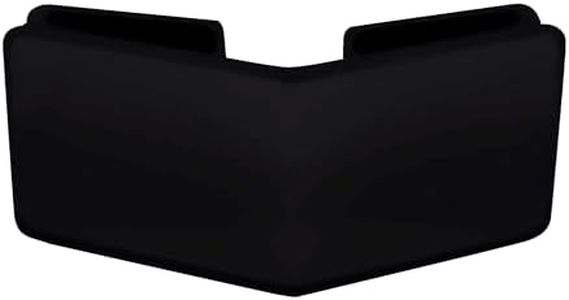 Brixwell BGTG135MBL Beveled 135 Degree Glass to Glass Clamp for 3/8" to 1/2" (10 to 12mm) Glazing Thickness Matte Black Finish