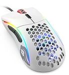 Glorious Gaming Mouse - Glorious Model D Minus Honeycomb Gaming Mouse - Light Weight RGB PC Mouse - 62 g PC Accessories - USB Mouse Wired - Matte White Wired Gaming Mouse