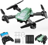 ATTOP Mini Drone with Camera, 1080P FPV Camera Drone with 3 Batteries, APP-Controlled Foldable Drone w/Altitude Hold, Headless Mode, 3 Speed Modes, One Key Return, Toy Gift for Kids/Adults/Beginners