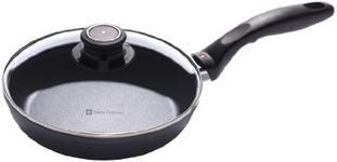 Swiss Diamond 8 Inch Frying Pan with Lid - HD Nonstick Diamond Coated Aluminum Skillet - Dishwasher Safe and Oven Safe Fry Pan, Cover Included