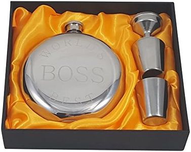 Palm City Products World's Best Boss Flask Gift Set