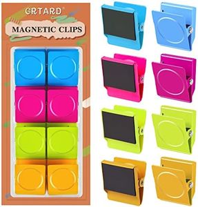 8 Pack Refrigerator Magnets Fridge Magnetic Clips Heavy Duty, Fridge Magnet Clips, Whiteboard Magnets Clips, Clips Magnets for Fridge, Whiteboard, Refrigerator