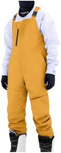 Sblioda Mens Ski Bibs Mens Snow Bibs Waterproof Insulated Overalls With Zipper Pockets Adjustable Straps Winter Thermal Snowboarding Pants Yellow