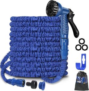 BABADU 100FT Expandable Garden Hose – Flexible with 7-Function Spray Nozzle