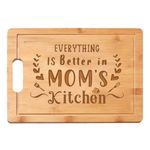 ONEMEAN Carved Bamboo Wooden Chopping Board, Home Kitchen Fruit Chopping Board, Personalised Chopping Board, Best Personalised Gift for Mom, Grandma, Grandmom on Mother's Day, Christmas Day