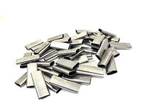 Elysian Packing Clips Box Strapping Galvanized Iron Silver Packing Clips (Push Type) Seal/Clip, for Outer Box Packing Size-12mm (1KG)