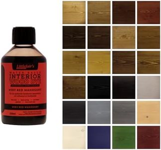 Littlefair's Teinte Bois 250ml - Teinture Bois Écologique À Base D'Eau et Sûre - Lasure Bois Intérieur à Séchage Rapide - Peinture Lasure pour Bois Nettoyage Facile - Couleur:Acajou très rouge