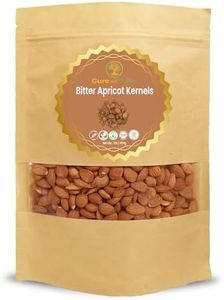 Cure wid Pure Certified Organic Apricot Seeds 1lb -Freshly Packed,Gluten Free,Raw,Non-GMO Organic Bitter Apricot Kernels - Rich in Vitamin B17 - Eco-Friendly Resealable Pack Max 3 Kernels Per Day
