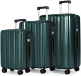 SHOWKOO Luggage Sets 3 Piece 100% P