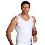 Insta Slim 3 Pack Men's Compression T-Shirts, White, X-Large