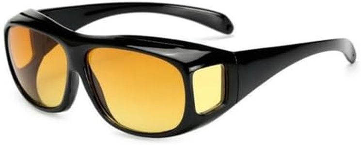 SHEEN KELLY Polarized Night Vision Glasses Fit Over Prescription Glasses Wrap Arounds Sunglasses for Driving