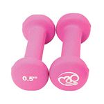 Fitness Mad Neo Dumbbells, Weights 0.5kg - 6kg (Pair) (0.5kg, Pink)