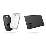 Tile Pro (2022) Bluetooth Item Finder, Pack of 2, 120 m finding range, works with Alexa and Google Smart Home Black/White & Slim (2022) Bluetooth Item Finder, Pack of 1, 60 m finding range, Black