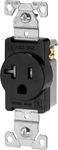 Eaton TR1877BKBXSP Tamper Resistant Single Receptacle, Black