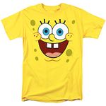 Cotton Soul Spongebob Squarepants Goofy Smile Unisex T Shirt, Yellow, Medium