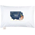 Toddler Pillow with Pillowcase - My Little Dreamy Pillow - Organic Cotton Toddler Pillows for Sleeping, Kids Pillow, Travel Pillows for Sleeping, Mini Pillow, Toddler Bed Pillows (Soft White)