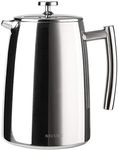 Secura French Press Coffee Maker, 50-Ounce, 18/10 Stainless Steel Insulated Coffee Press with Extra Screen