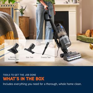 Vax LiftOut Pet Upright Bagless Vacuum Cleaner – Lightweight, Handheld, Graphite/Blue